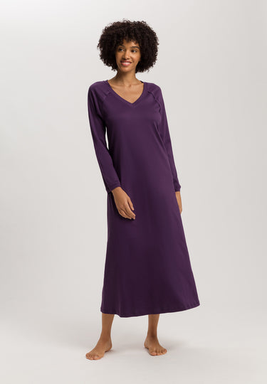 Pure Essence Cotton V-Neck Nightgown 130cm | Amethyst 77947-2431